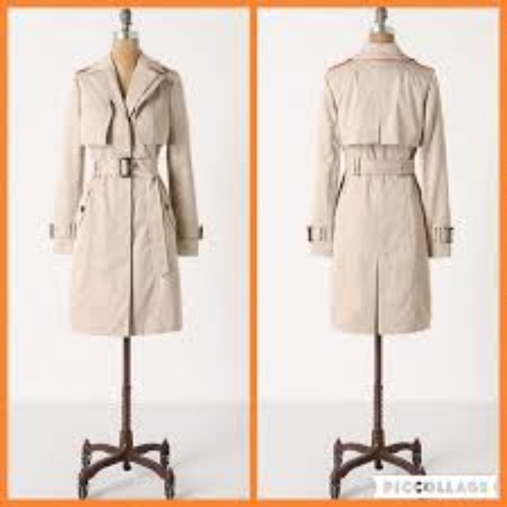 Anthropologie Cartonnier Trench Rain Coat